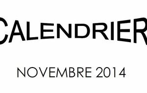 Calendrier Novembre 2014