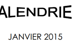 Calendrier Janvier 2015