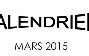 Calendrier Mars 2015