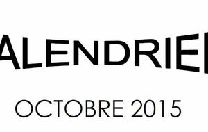 Calendrier Octobre 2015