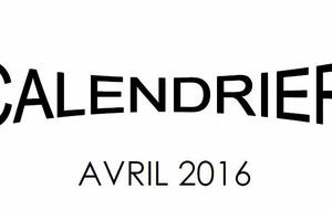 Calendrier Avril 2016