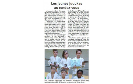 Les jeunes Judokas au rendez-vous