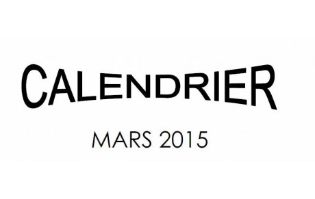 Calendrier Mars 2015