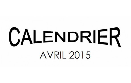 Calendrier Avril 2015