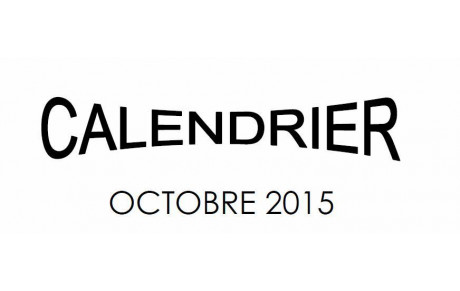 Calendrier Octobre 2015