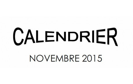 Calendrier Novembre 2015