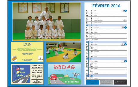 Les calendriers 2016 sont arrivés