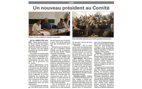 Une nouvelle équipe à la tête du Comité des Vosges