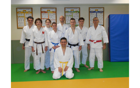 Changement de ceinture pour Emmanuel