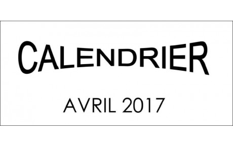 Calendrier avril 2017