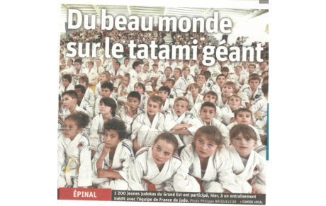 Le judo fait la Une de Vosges Matin