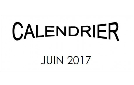 Calendrier juin 2017