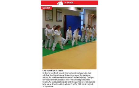 Article de presse de début de saison