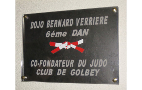 « Dojo Bernard Verrières », en hommage au senseï